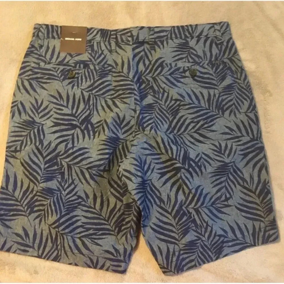 Michael Kors Blue Tropical Casual Shorts NWT - Picture 2 of 10